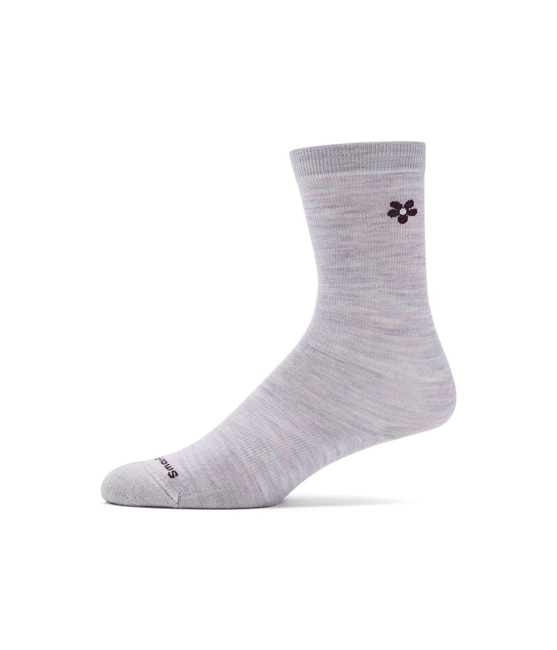 かっこ良い羊毛 レディース アンダーお召しもの ソックス Smartwool Everyday Groovy Bloom Crew Socks Purpleclipse パープル