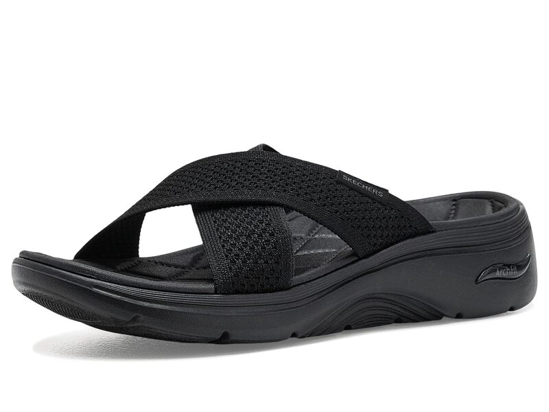 スケッチャーズ レディース シューズ サンダル SKECHERS Performance On-The-Go Walk Arch Fit 2.0 Sandals - Grace Black/Black 黒いこと