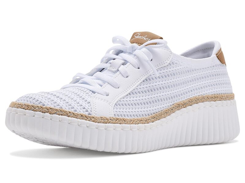 スケッチャーズ レディース シューズ スニーカー SKECHERS Wilshire Blvd - Passion Play White Silver 白いこと 靴-レディース靴-スニーカー
