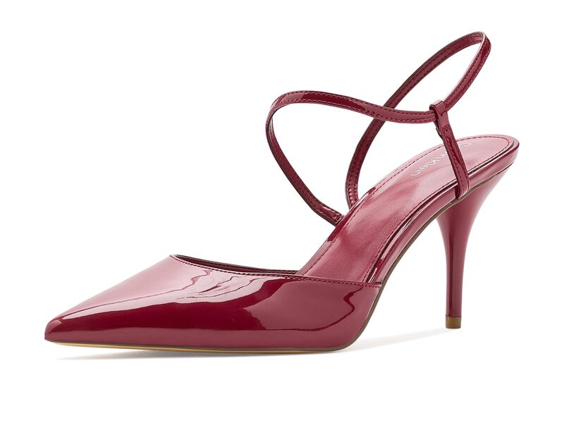 カルバンクライン レディース シューズ 踵 Calvin Klein Cordera Dark Red Patent 赤いこと
