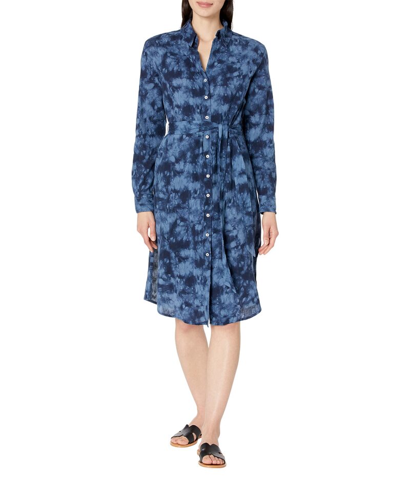 曲線状の形ひな型 レディース トップス 衣装 Carve Designs Lana Dress Navy Tie-Dye 米国海軍