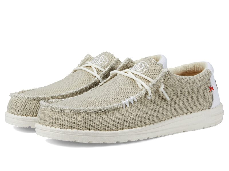 ヘイデュード メンズ シューズ スニーカー Hey Dude Wally Braided Slip-On Casual Shoes Off-White 象牙色