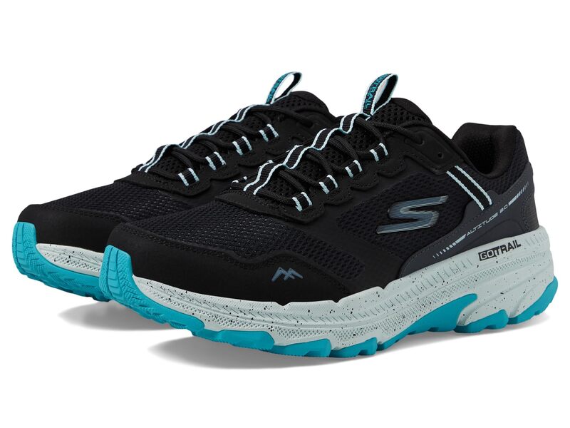 スケッチャーズ レディース シューズ スニーカー SKECHERS Go Run Trail Altitude 2.0 Black/Aqua ブラック