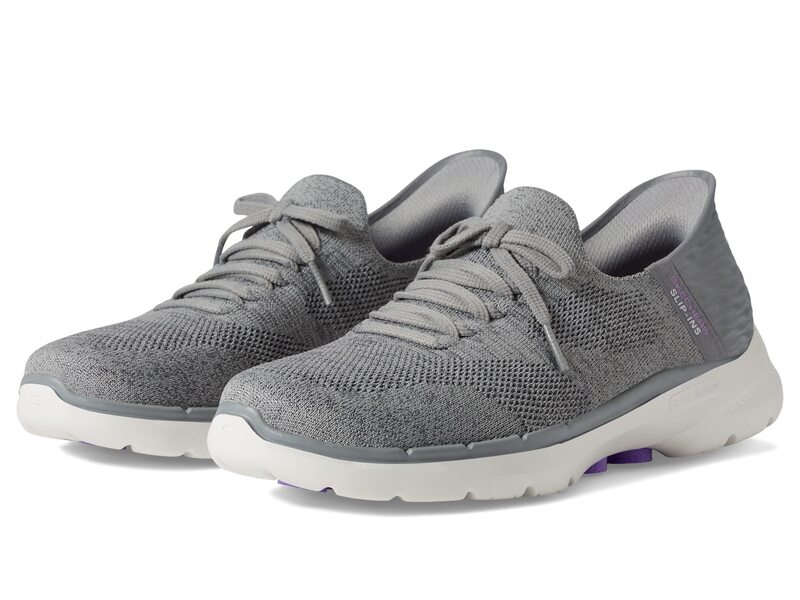 スケッチャーズ レディース シューズ スニーカー SKECHERS Performance Go Walk 6 Lovely Day Hands Free Slip-Ins Gray/Lavender 薄墨色