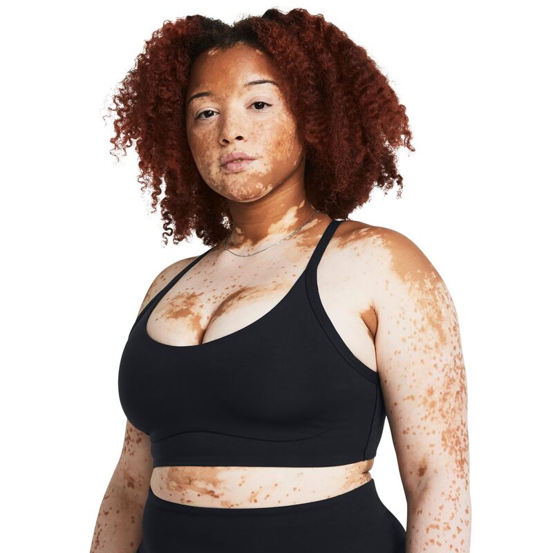 アンダーアーマー レディース アンダーウェア ブラジャー Under Armour Motion Bralette Black/White ホワイト
