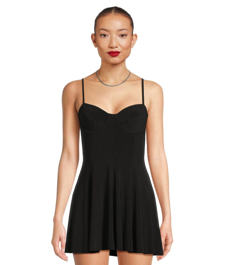 ノーマカマリ レディース トップス ワンピース Norma Kamali Underwire Pickleball Dress Black ブラック