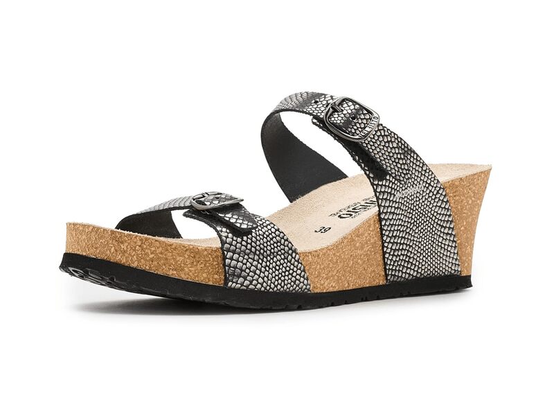 メフィスト レディース シューズ 踵 Mephisto Luisa Grey Havana 薄墨色