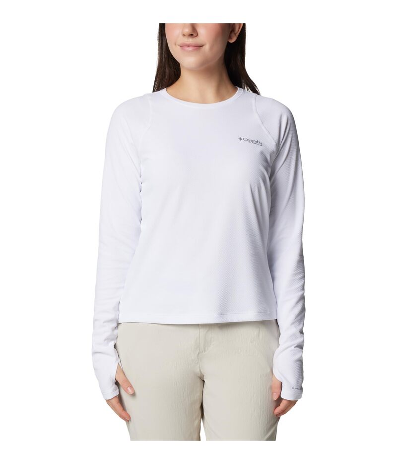 コロンビア レディース トップス シャツ Columbia Summit Valley Long Sleeve Crewhite ホワイト