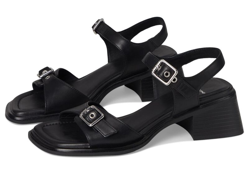 ヴァガボンド レディース シューズ 踵 サンダル Vagabond Shoemakers Ines Double Buckle Sandals Black 黒いこと