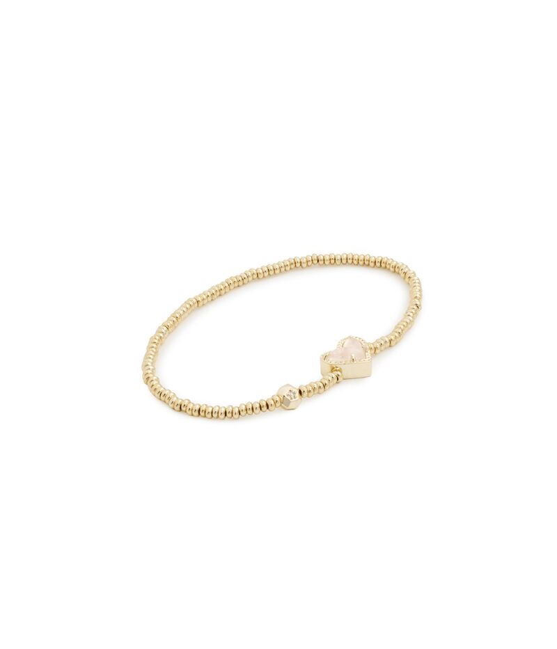ケンドラスコット レディース アクセサリー ブレスレット・バングル・アンクレット Kendra Scott Ari Heart Stretch Bracelet Gold Iridescent ゴールド