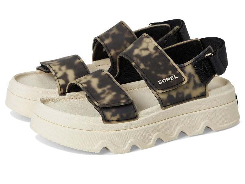 ソレル レディース シューズ サンダル アンクル SOREL Kinetic Sunchase Ankle Strap Black/Chalk チョーク