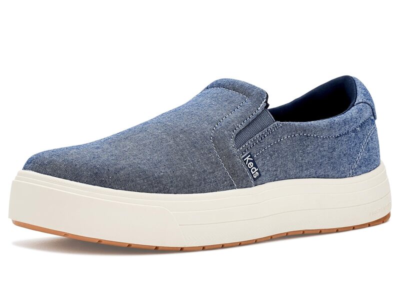 ケッズ レディース シューズ スニーカー Keds Park Slip-On Blue Chambray ブルー
