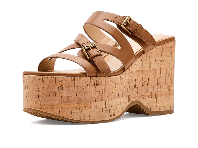 ゲス レディース シューズ サンダル GUESS Nailah Medium Natural サンダル-レディース靴