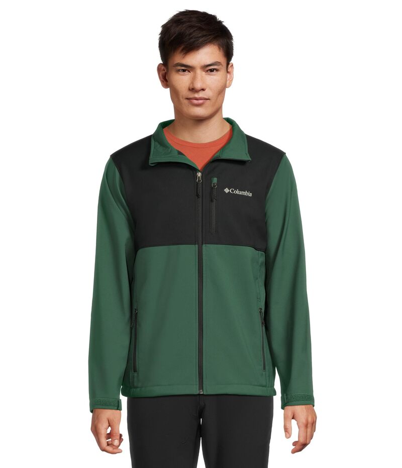 コロンビア メンズ アウター コート ジャケット Columbiascender Softshell Jacket Rain Forest/Bla フォレスト