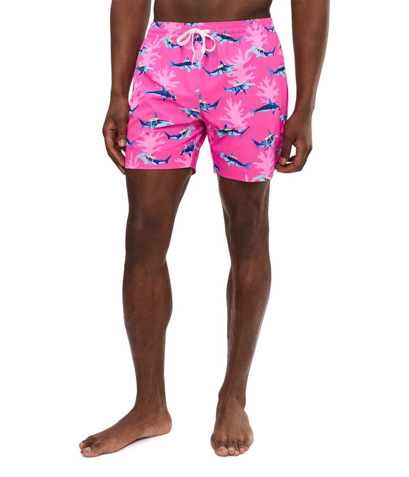 チャビーズ メンズ 水着 ハーフパンツ・ショーツ Chubbies The Great Pink Sharks 5.5\