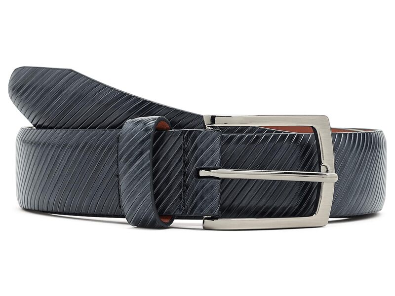 ジョンストンアンドマーフィー メンズ 付属品 胴締め Johnston \u0026 Murphy Diagonal Etched Belt Ash 木灰