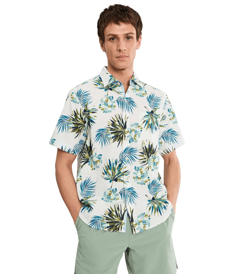 トッミーバハマ メンズ トップス シャツ Tommy Bahama Nova Wave Frond Mosaic White ホワイト
