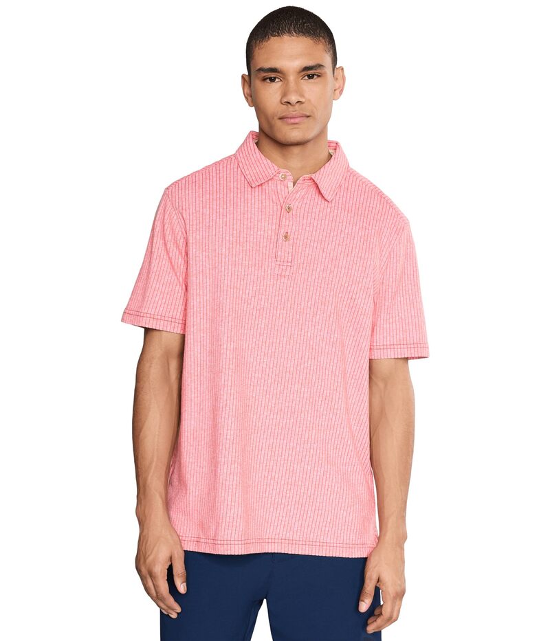 トッミーバハマ メンズ トップス プルオーバー Tommy Bahama Luzia Beach Polo Red Sunset Heat 赤いこと カジュアルシャツ-トップス-メンズファッション