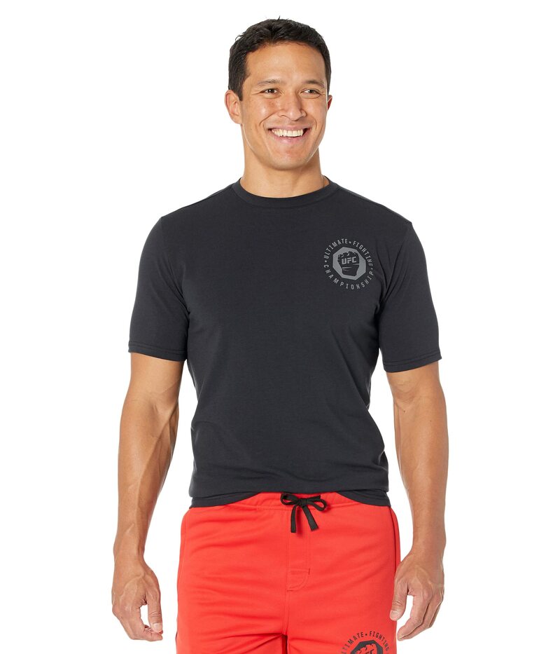 ユーエフシー メンズ トップス シャツ クルーネック UFC Short Sleeve Crew Neck Tee Black 1 ブラック