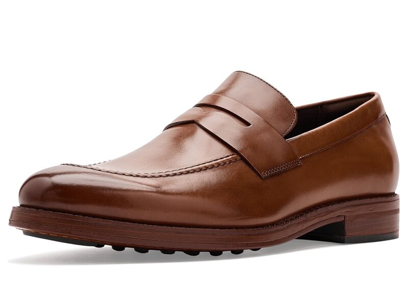 電話を掛けるハーン メンズ シューズ スリッポン・ローファー Cole Haan Ledley Grand Penny Loafers British Tan/Dar タン