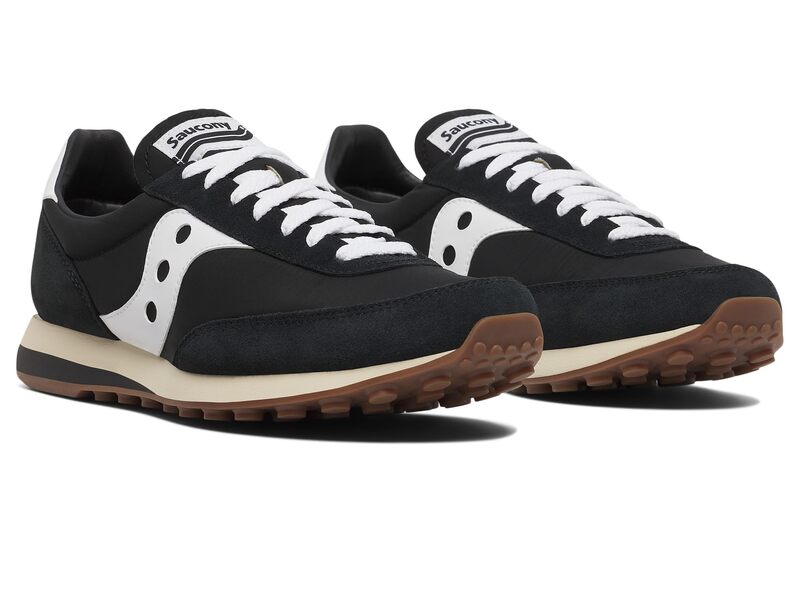サッカニー メンズ シューズ スニーカー Saucony Originals Trainer 80 Black/White ホワイト