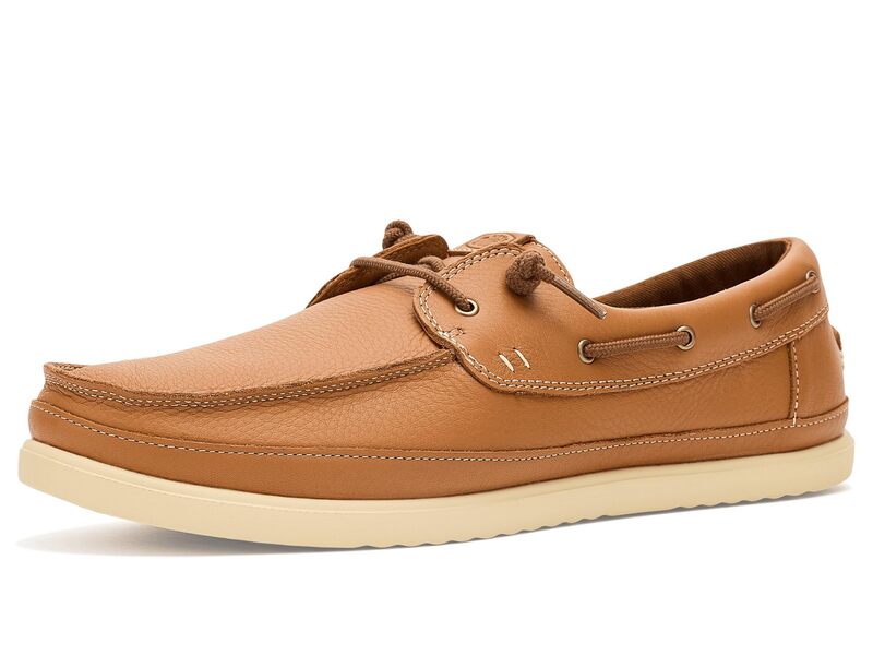 ヘイデュード メンズ シューズ レザー Hey Dude Harbor Lo Craft Leather Cashew/Robe Bro
