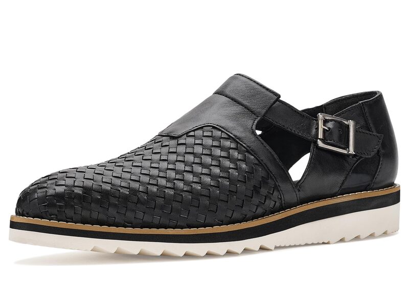 ステイシーアダムス メンズ シューズ サンダル Stacy Adams Alvarado Woven Buckle Fisherman Sandals Black ブラック
