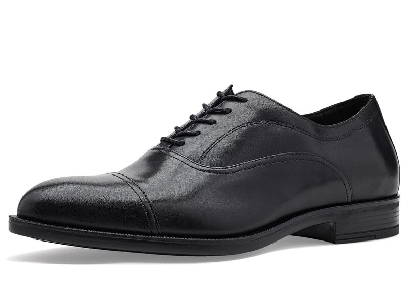 ジョンストンアンドマーフィー メンズ シューズ オックスフォード キャップ Johnston & Murphy Conlin Cap Toe Black Full Grai ブラック