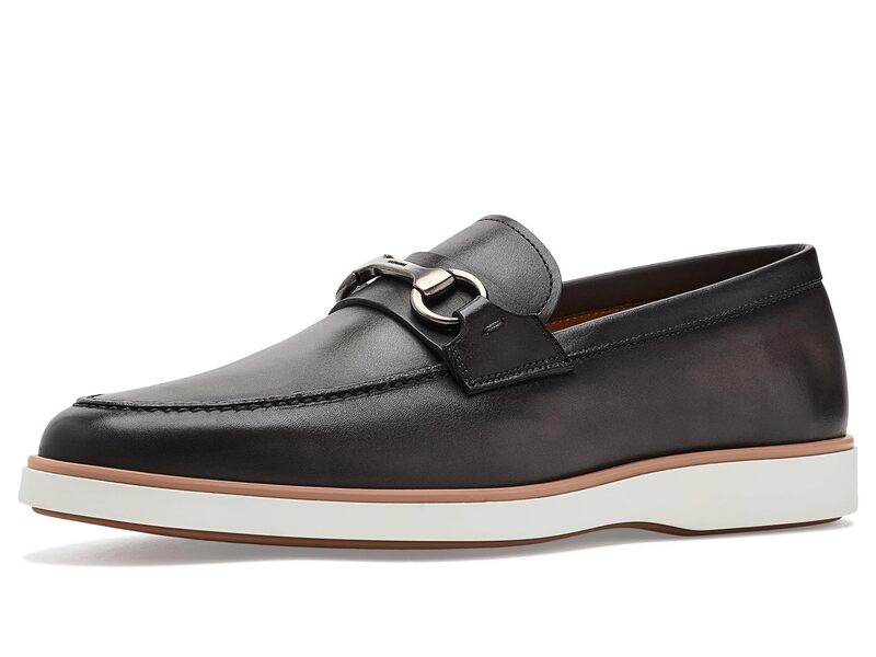 マグナーニ メンズ シューズ スリッポン・ローファー Magnanni Lalo Bit Grey 薄墨色