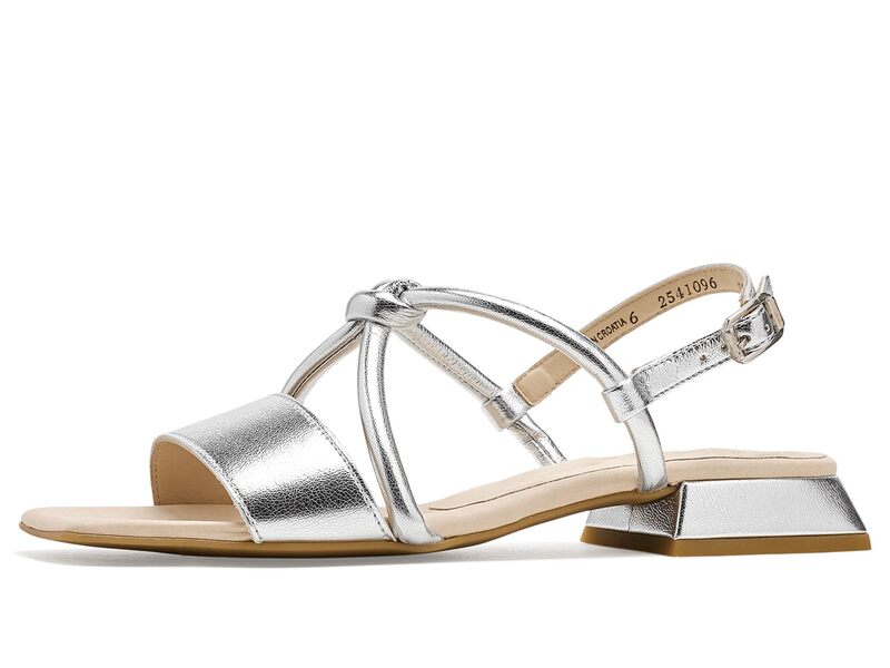 極点・緑であること レディース シューズ 踵 サンダル Paul Green Dream Sandals Alu Metallic メタリック