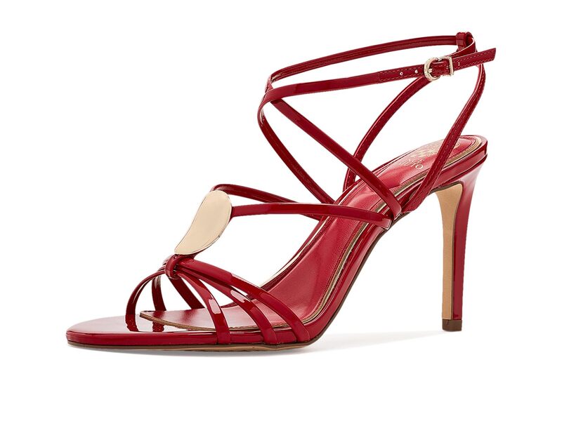 ヴィンスカムート レディース シューズ 踵 サンダル Vince Camuto Arlein Strappy Higheel Sandals Bright Flame