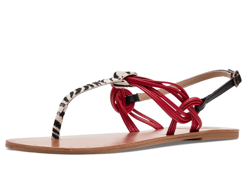 ミア レディース シューズ サンダル MIA MLE-Tazara Zebra/Red/Black 黒いこと
