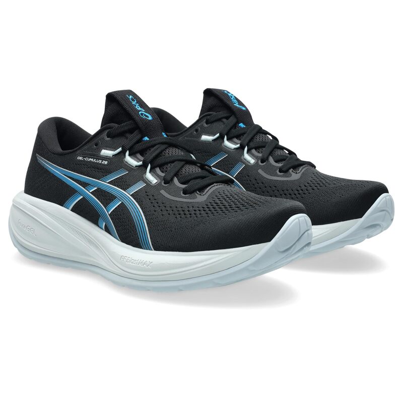アシックス レディース シューズ スニーカー ASICS GEL-CumulusR 28 Black/Aegean Bl 黒いこと
