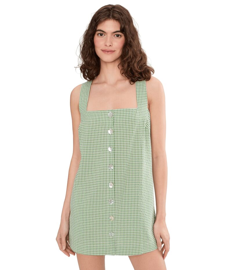 ウミーユアムーム レディース トップス 衣裳 ミニ Show Me Your Mumu Everly Mini Dress Field Green Gin 緑であること ワンピース-レディースファッション
