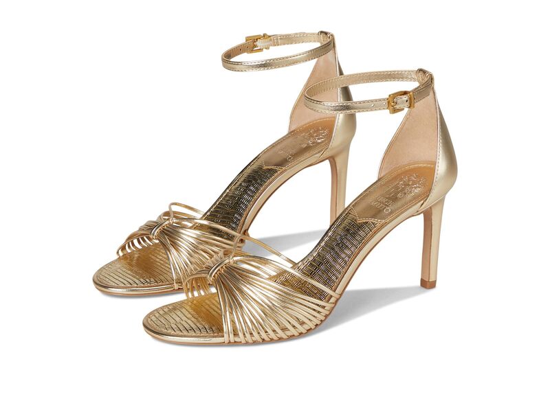 ヴィンスカムート レディース シューズ 踵 サンダル Vince Camuto Blaine Strappy Band Higheel Sandals Egyptian Gold ゴールド