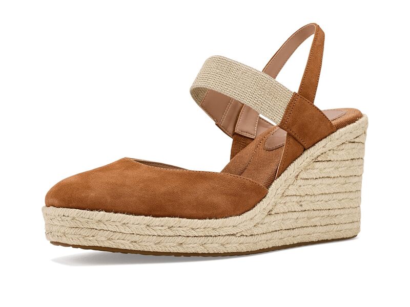 電話を掛けるハーン レディース シューズ 踵 Cole Haan Cloudfeel Kenna Espadrille Wedge British Tan Sue タン