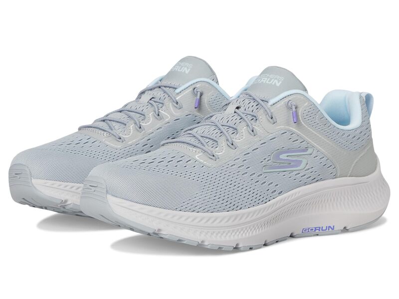 スケッチャーズ レディース シューズ スニーカー SKECHERS Go Run Consistent 2.0 Duval Gray/Blue 薄墨色
