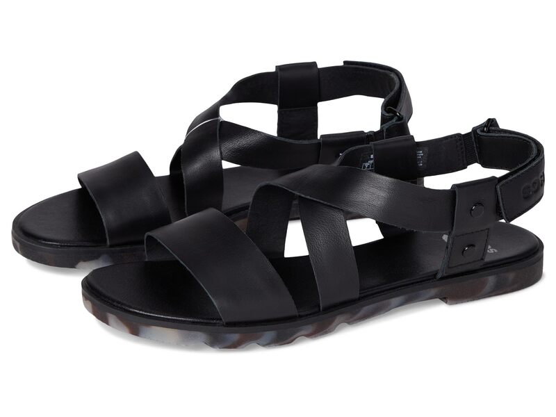 ソレル レディース シューズ サンダル SORELla Iii Crisscrossandals Black/Dark Grap 黒いこと レディース靴-サンダル