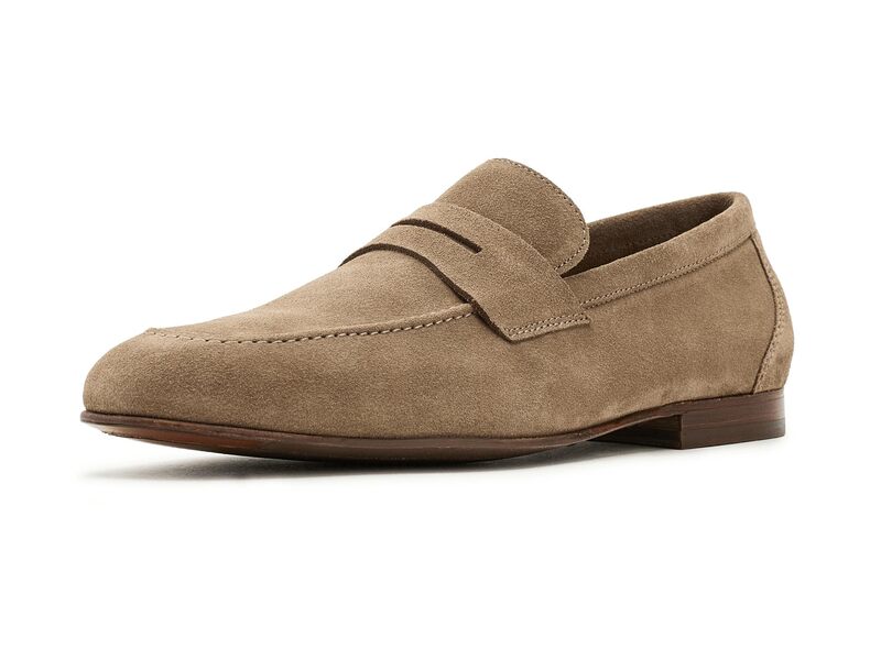 ジョンストンアンドマーフィー メンズ シューズ スリッポン・ローファー Johnston \u0026 Murphy Higgins Penny Loafers Taupe Suede トープ