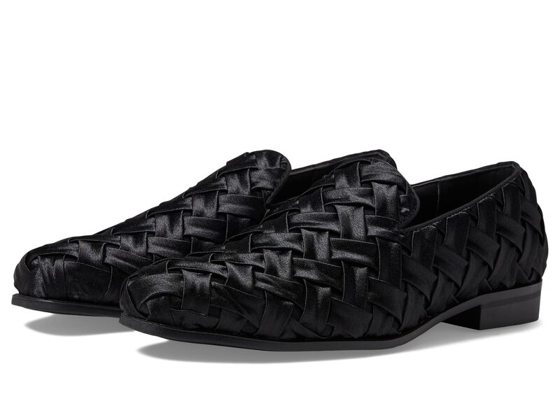 ステイシーアダムス メンズ シューズ スリッポン・ローファー サテン Stacy Adamsavoir Satin Slip-On Loafer Black ブラック