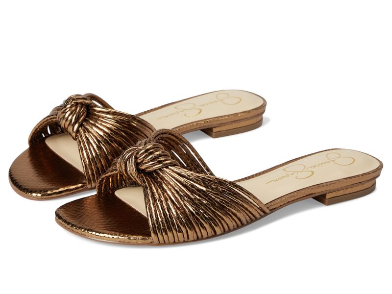 ジェシカシンプソン レディース シューズ サンダル Jessica Simpson Dydra Knotted Flat Sandals Bronze