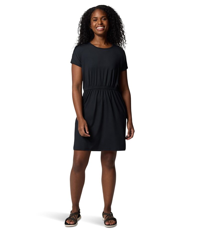 コロンビア レディース トップス 衣装 Columbia Chill River Short Sleeve Dress Black 黒いこと ワンピース-レディースファッション