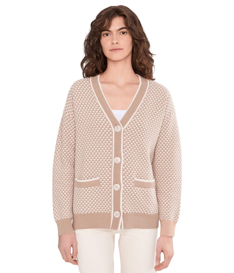 バーレイ レディース アウター ニット・セーター カーディガン Varley Tarran Stitch Knit Cardigan Lightaupe トープ
