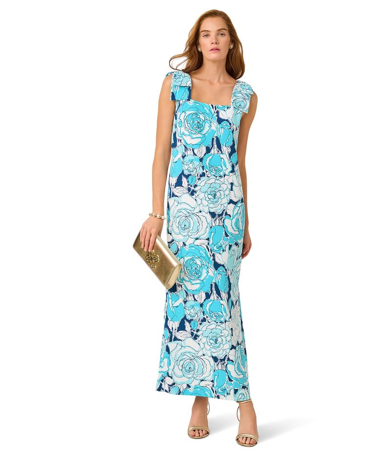 リリーピュリッツァー レディース トップス ワンピース マキシ Lilly Pulitzer Bernice Maxi Dress Capri Blue Rosa ブルー