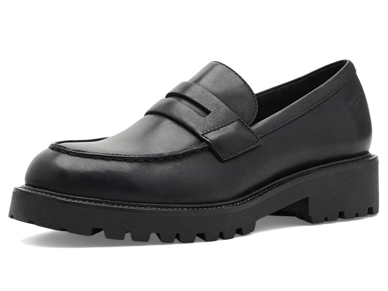 ヴァガボンド レディース シューズ スリッポン・ローファー なめし革 Vagabond Shoemakers Kenova Leather Penny Loafers Black 1 黒いこと レディース靴-ローファー-靴