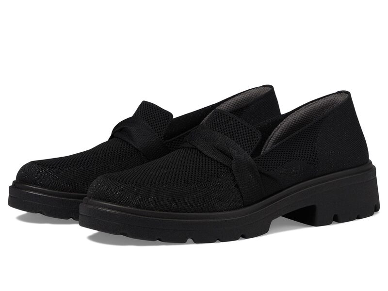 ビジーズ レディース シューズ スリッポン・ローファー Bzees Muse Bow Black 黒いこと