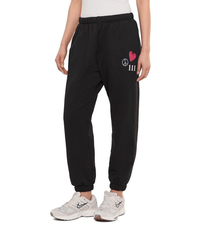 スピリチュアルギャングスタ レディース ボトムス カジュアルパンツ スウェットパンツ Spiritual Gangster Power of Love Bowie Sweatpants Black ブラック