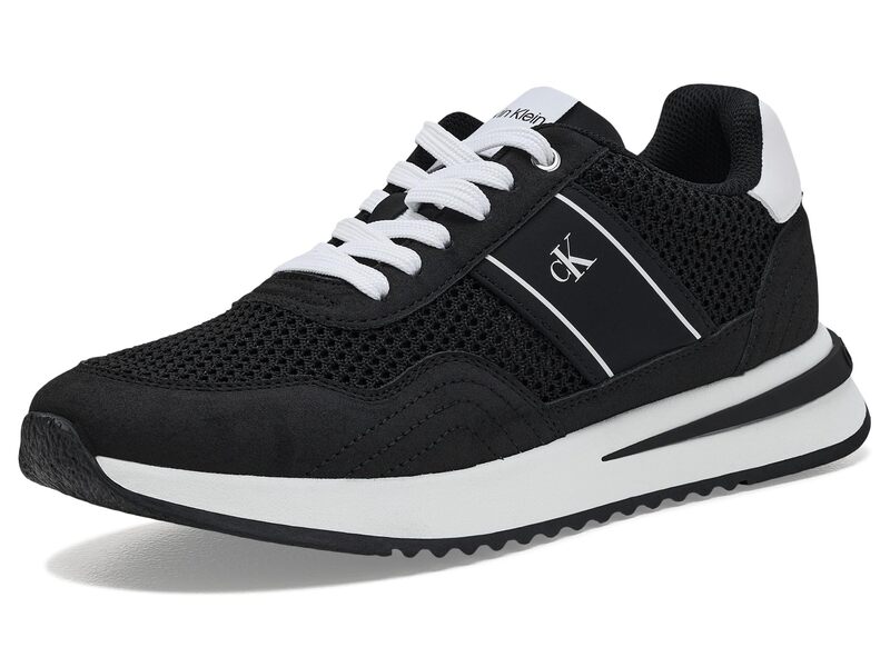 カルバンクライン レディース シューズ スニーカー Calvin Klein Palimer Black/White 白いこと