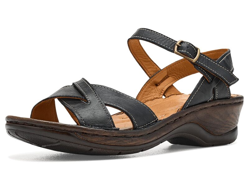 発条足取り レディース シューズ 踵 Spring Step Amareza Black 黒いこと