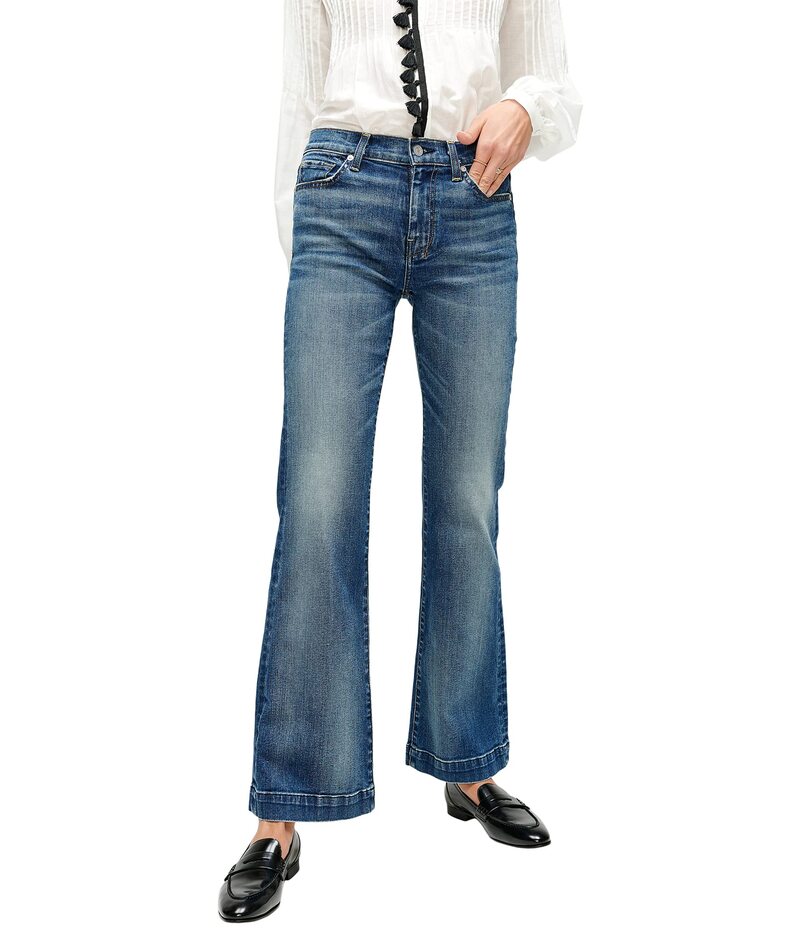 セブンフォーオールマンカインド レディース ボトムス デニムパンツ 7 For All Mankind Tailorless Dojo in Distressed Authentic Light Distressed Auth